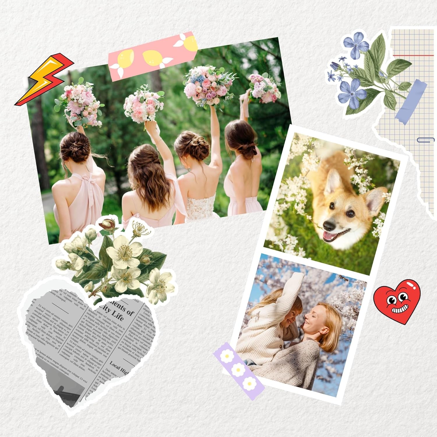 Mini 2 Retro 4Pass Portable Photo Printer (2.1X3.4 Inches) + 8 Sheets, White