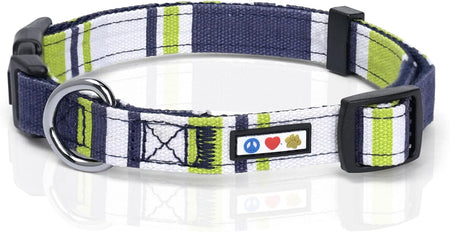 Multicolor Dog Collar Puppy Collar Pet Collar Multicolor Dog Collar Small Dog Collar Green / White / Blue Dog Collar