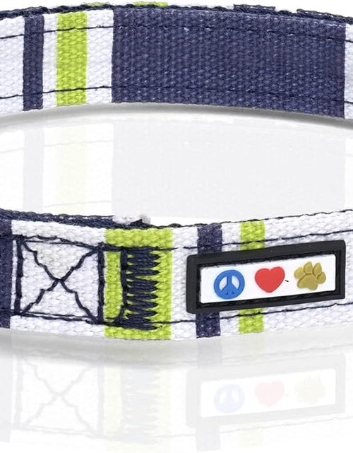Load image into Gallery viewer, Multicolor Dog Collar Puppy Collar Pet Collar Multicolor Dog Collar Small Dog Collar Green / White / Blue Dog Collar
