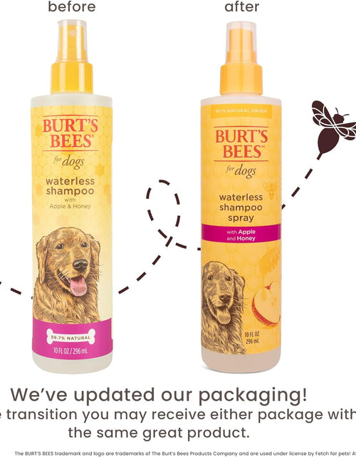 Load image into Gallery viewer, Burt'S Bees for Dogs Natural Waterless Shampoo Spray for Dogs, Apple and Honey Waterless Shampoo Spray, Dogs Shampoo, Dog Bathing Supplies, Dog Wash, Dog Grooming Supplies, Dog Spray
