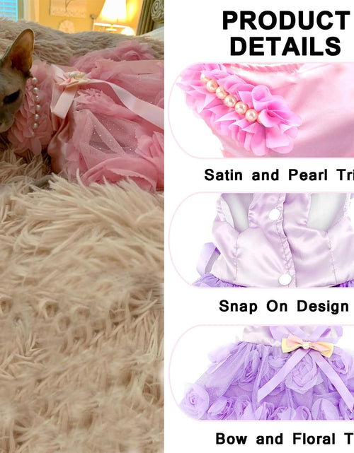 Load image into Gallery viewer, Dog Dress,Dog Wedding Dress,Dog Birthday Dress,Dog Tutu Dress
