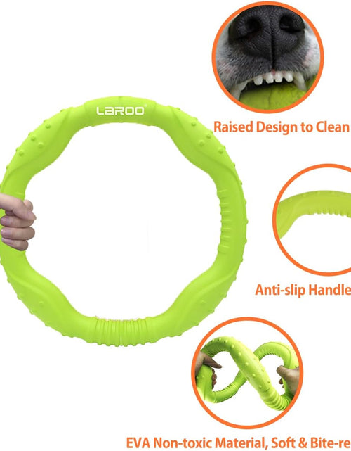 Load image into Gallery viewer, Dog Toys for Aggressive Chewers,¡¾Floatable¡¿ Dog Flying Disc, Dog Tug Toy, Interactive Dog Toys, Dog Teeth Cleaning, Tug of War Dog Toy, Dog Chew Toys, Dog Teething Toys for Catch, Fetch
