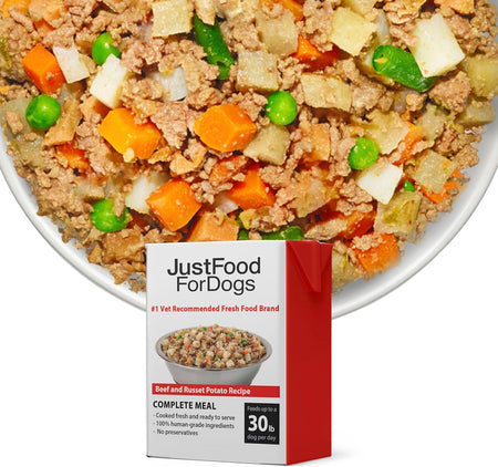 Pantry Fresh Wet Dog Food, Complete Meal or Dog Food Topper, Beef & Russet Potato Human Grade Dog Food Recipe - 12.5 Oz (Pack of 6)