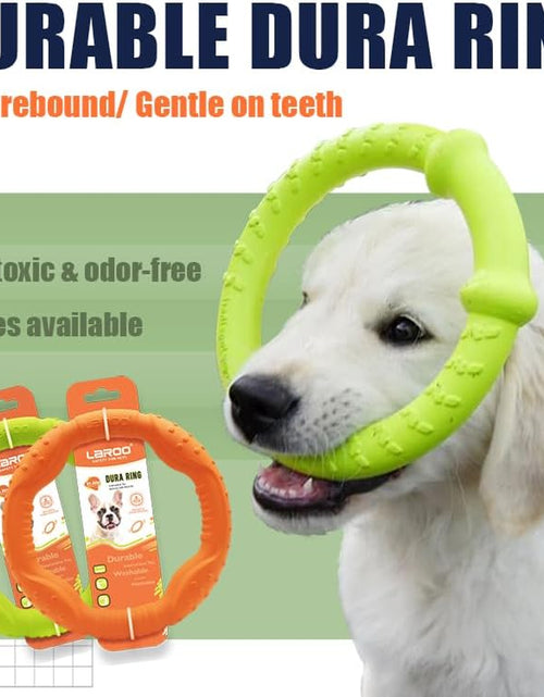 Load image into Gallery viewer, Dog Toys for Aggressive Chewers,¡¾Floatable¡¿ Dog Flying Disc, Dog Tug Toy, Interactive Dog Toys, Dog Teeth Cleaning, Tug of War Dog Toy, Dog Chew Toys, Dog Teething Toys for Catch, Fetch
