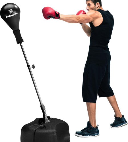 Punching Bag with Stand, Boxing Bag for Teens & Adults - Height Adjustable - Speed Bag for Training, Boxing Equipment, Stress Relief & Fitness